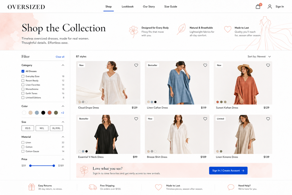 Shop Collection preview
