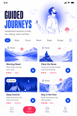 Men's Solo Wellness App screen 3