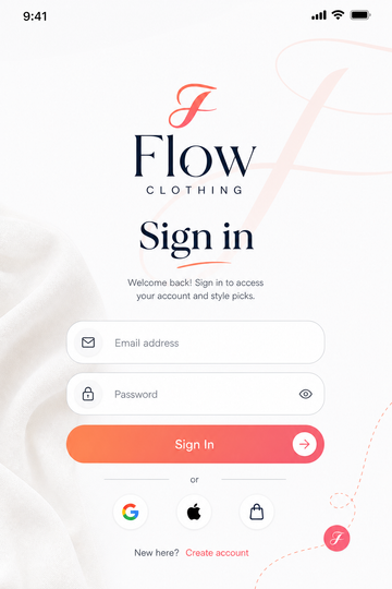 Sign in preview