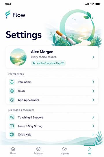 Settings preview