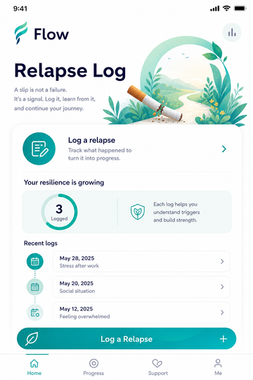 Relapse Log preview