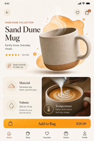 Cup Selling App screen 2