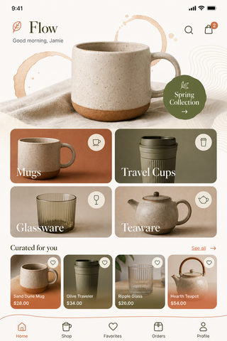 Cup Selling App screen 1