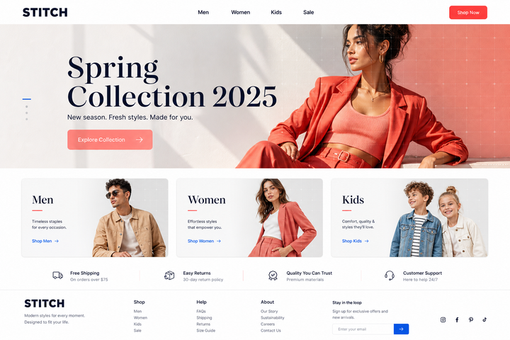 Modern Clothing Ecommerce preview