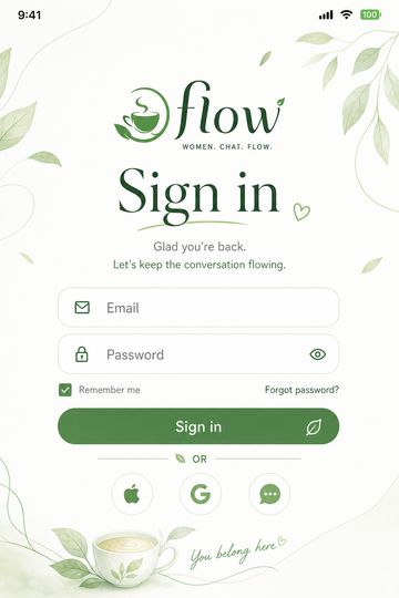 Sign in preview